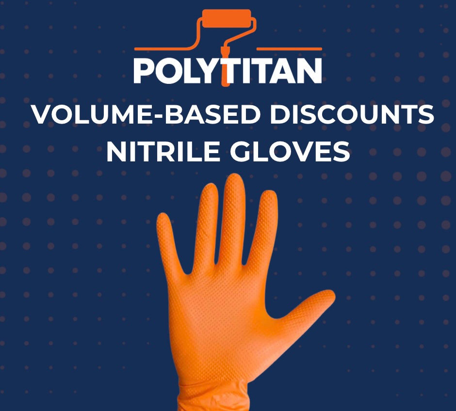 Textured 8 Mil Nitrile Gloves Bulk - Box of 100 Gloves